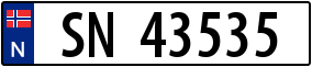 Truck License Plate